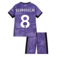 Camiseta Liverpool Szoboszlai Dominik #8 Tercera Equipación Replica 2023-24 para niños mangas cortas (+ Pantalones cortos)